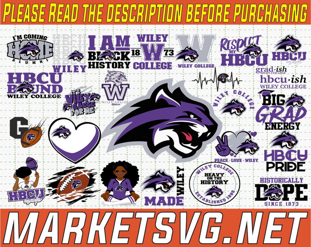 Wiley College Svg HBCU Svg Collections HBCU Svg Football - Etsy