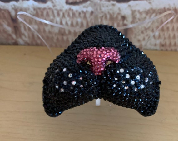 What’s New Pussycat Vinyl Swarovski Crystal Covered Kitty Nose Cosplay Festival Burlesque Halloween Photo Prop Biohazard Baby Mini Mask