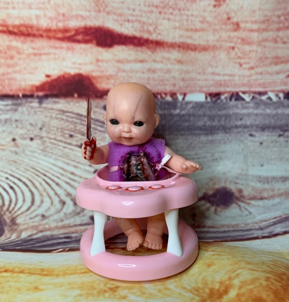 Original Undead Butcher Baby Mini Doll Set Cannibal Exposed Ribs Biohazard Baby