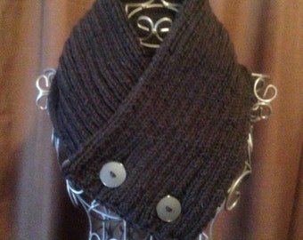 Scarf, Button Up Scarf, Cowl, Button Up Cowl, Winter Accessories, Winter Gear, Any Color, Winter Fashion,