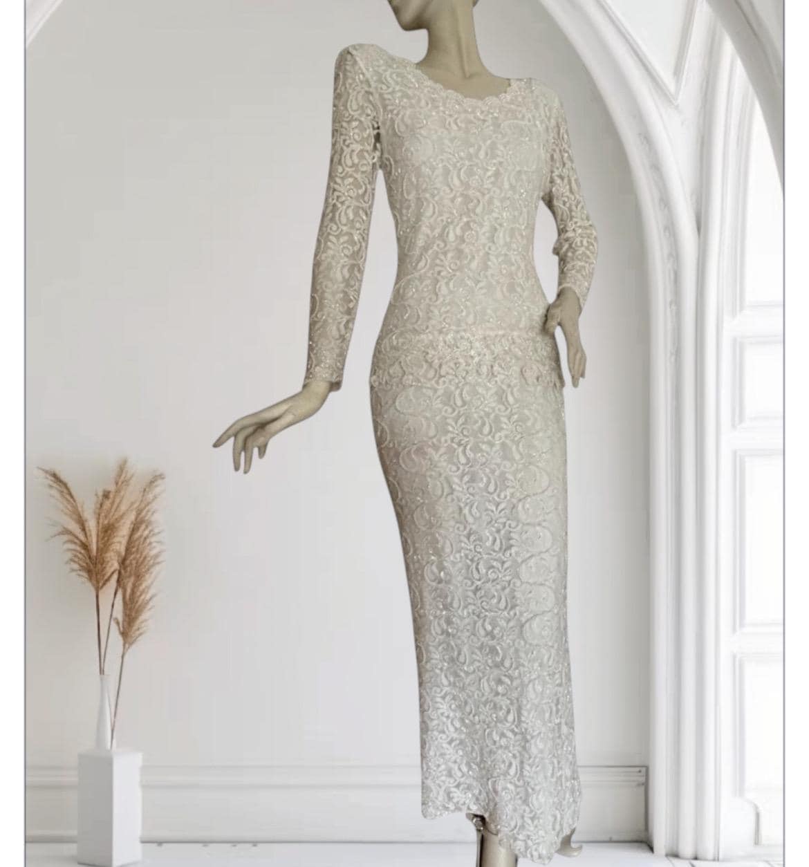 Oes Long White Dress - Etsy