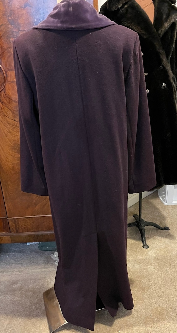 Fantastic 70s Purple Wool Long Coat by Countess S… - image 6
