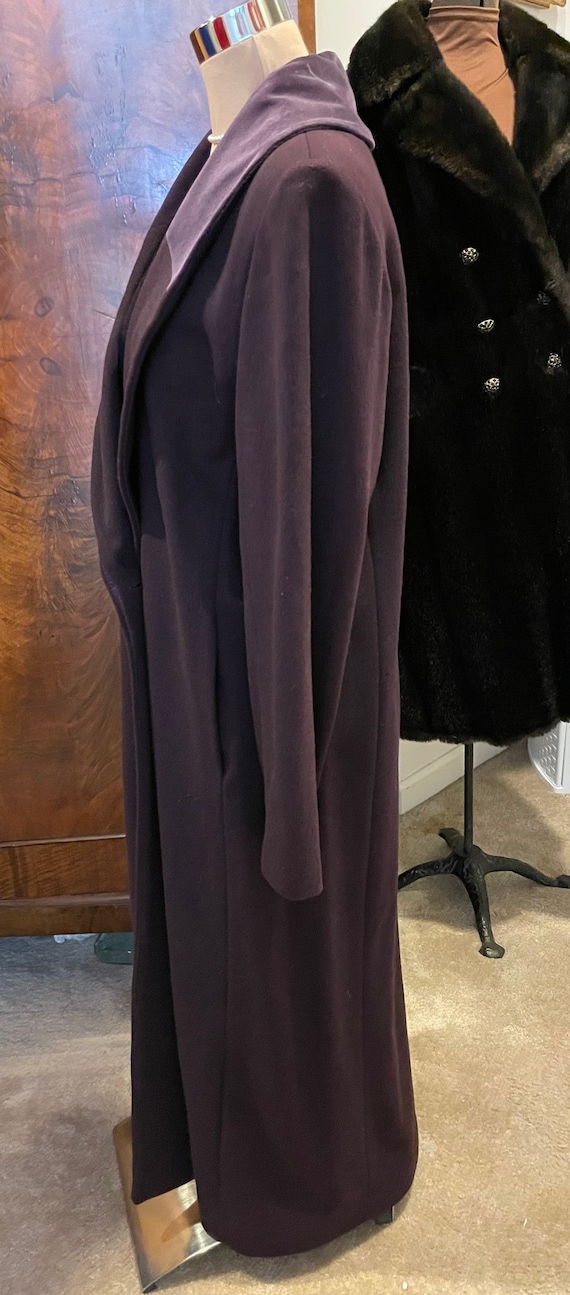 Fantastic 70s Purple Wool Long Coat by Countess S… - image 4