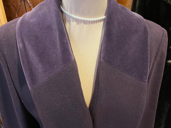 Fantastic 70s Purple Wool Long Coat by Countess S… - image 3