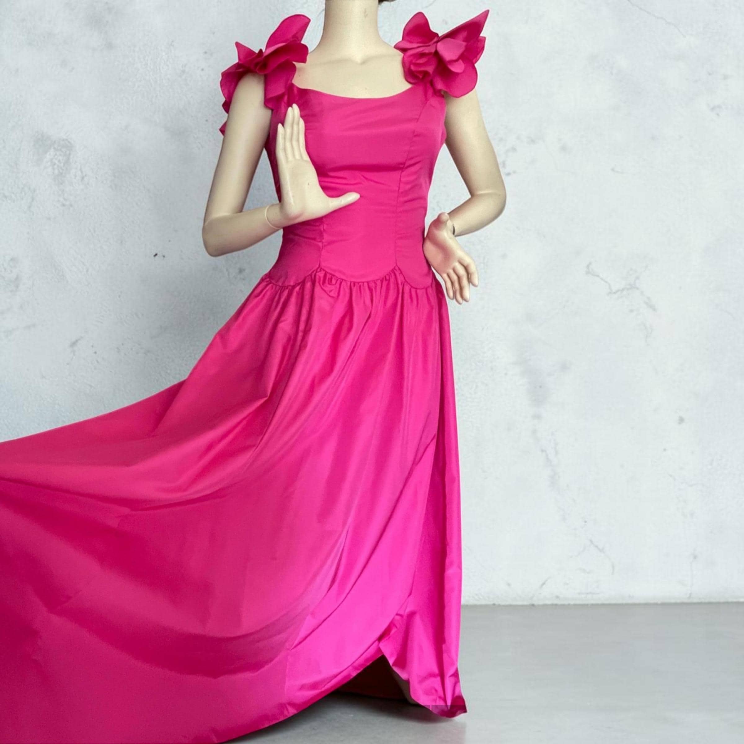 Bridesmaids Dresses Taffeta 1980s