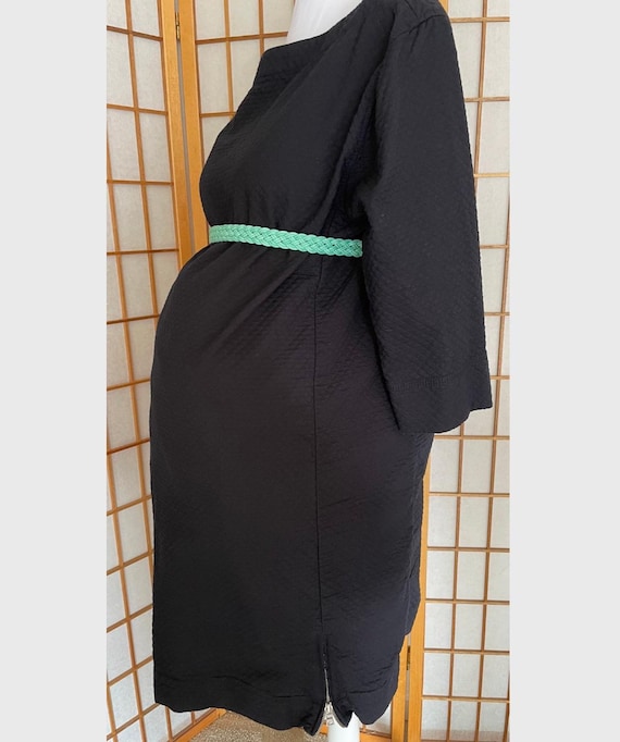 Amazing Gap Maternity Black 100% Cotton Dress in Waffle Texture Stylish  Side Zippers 3/4 Cuffed Sleeves Size M Roomy - Etsy