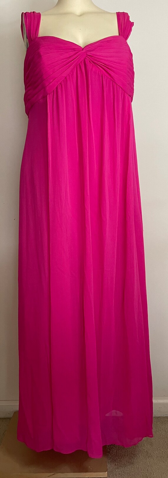 Deep Pink Davids Bridal 90s Formal Dress in Plus … - image 7