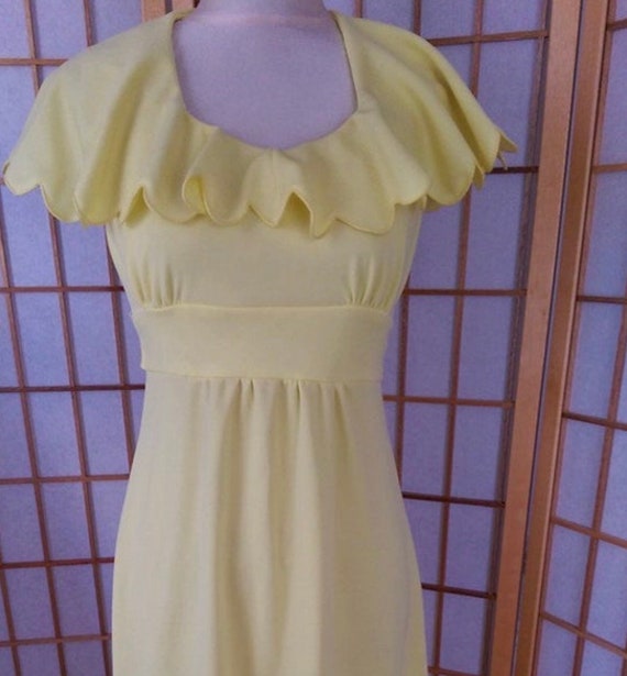 Sixtys Sunshine Yellow Designer Maxi Dress by All… - image 3