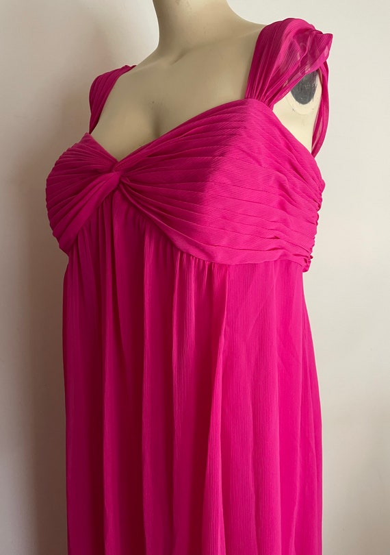 Deep Pink Davids Bridal 90s Formal Dress in Plus … - image 5