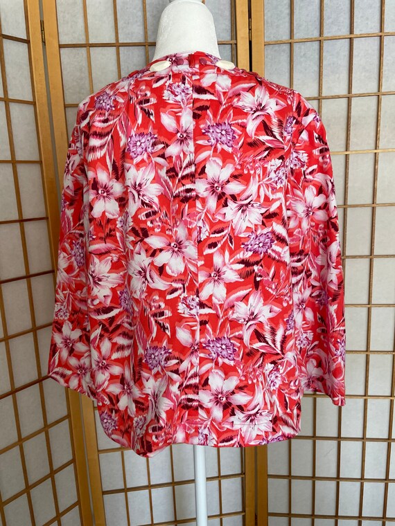 Sweet Summer Jacket in Flower Power with Mod Faux… - image 5