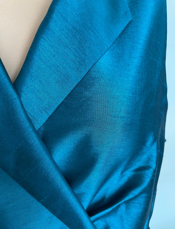 Beautiful Deep Jewel Toned Dress   In Green Blue … - image 2