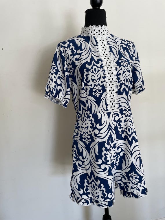 Super Fun Romper in 70s Style Repeated in Y2K Vin… - image 7