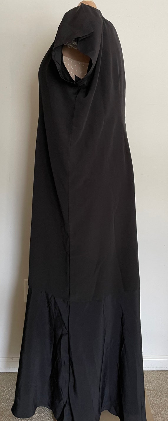 Extra Tall 4X #11 Black Crepe and Chiffon Formal … - image 8