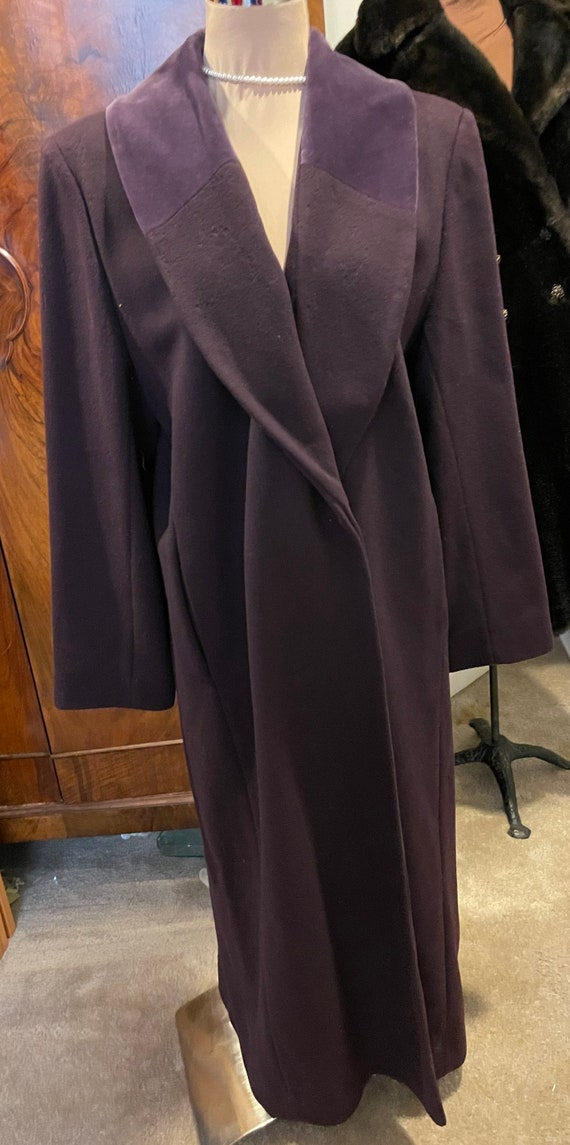 Fantastic 70s Purple Wool Long Coat by Countess S… - image 5