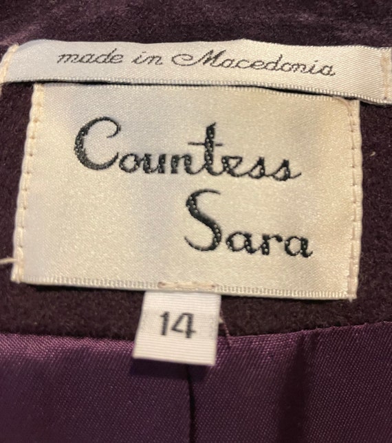 Fantastic 70s Purple Wool Long Coat by Countess S… - image 7