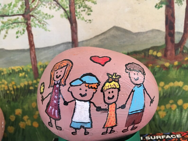 Family Rock Customized Cartoon Family