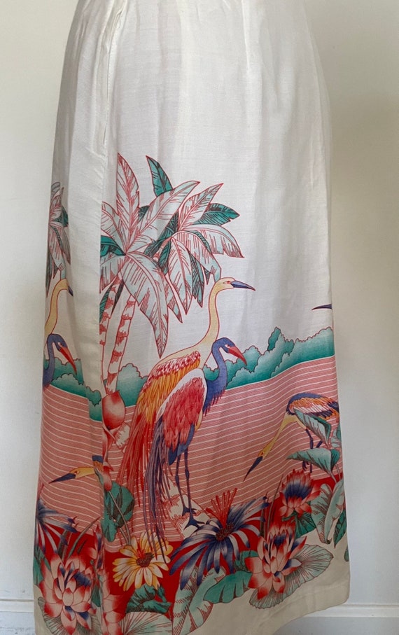 Colorful Beach Bird Pencil Skirt Excellent/Great … - image 5