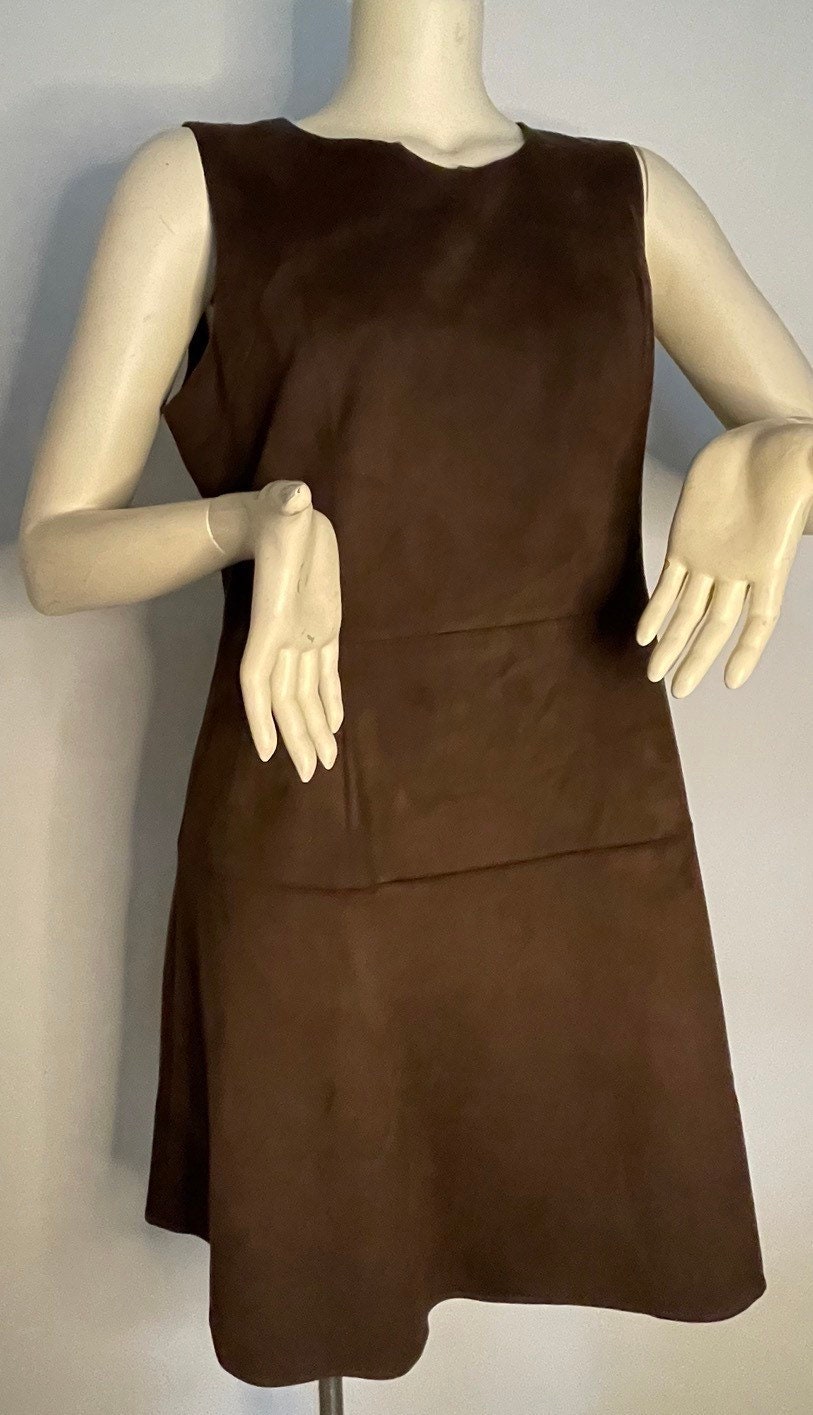 Vestido de gamuza sintética de diseñador de Chadwick's of Boston
