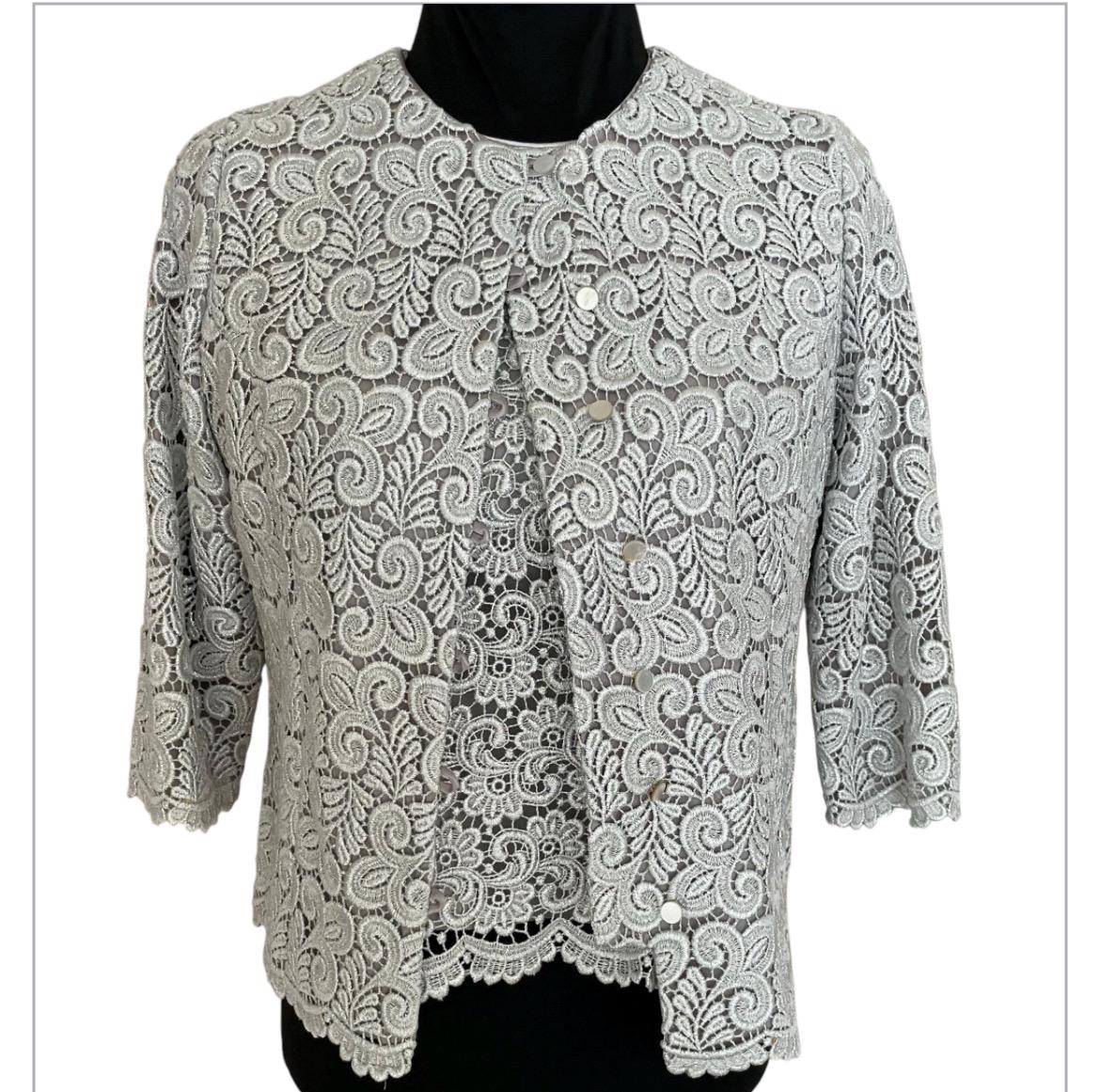 Grey Lace Jacket