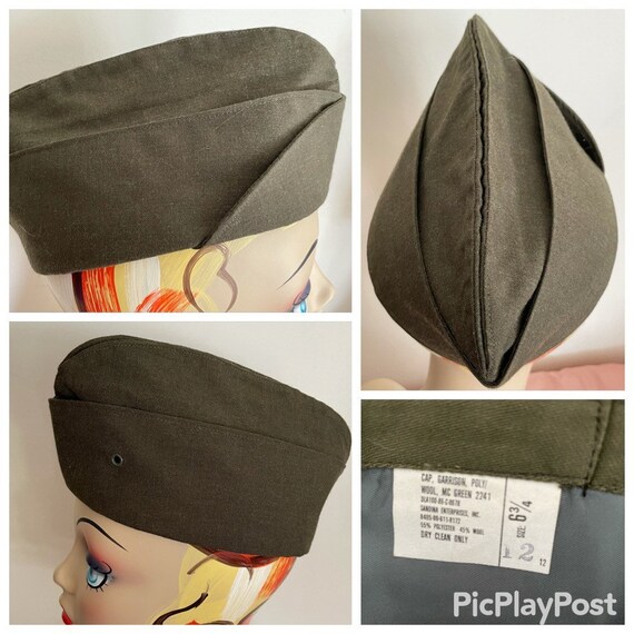Vintage Marine Corps Garrison Hat Size 