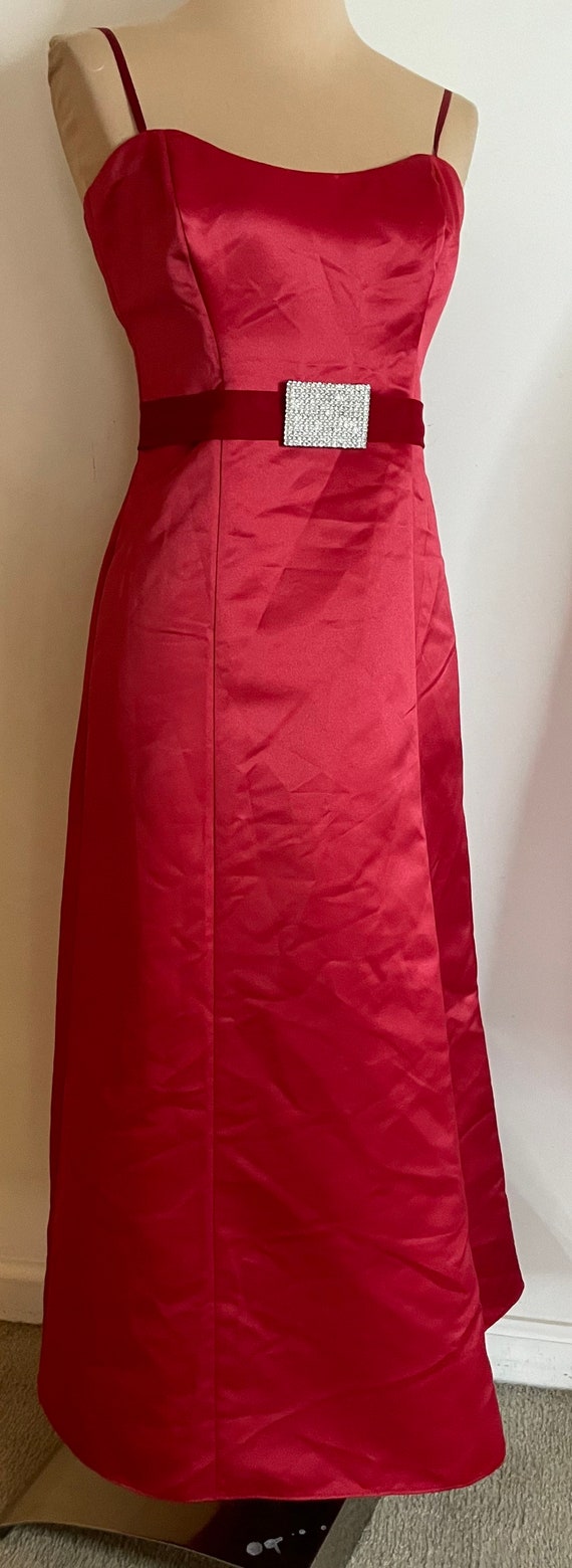 Stunning Fredericks of Hollywood 90s Red Satin Fo… - image 3