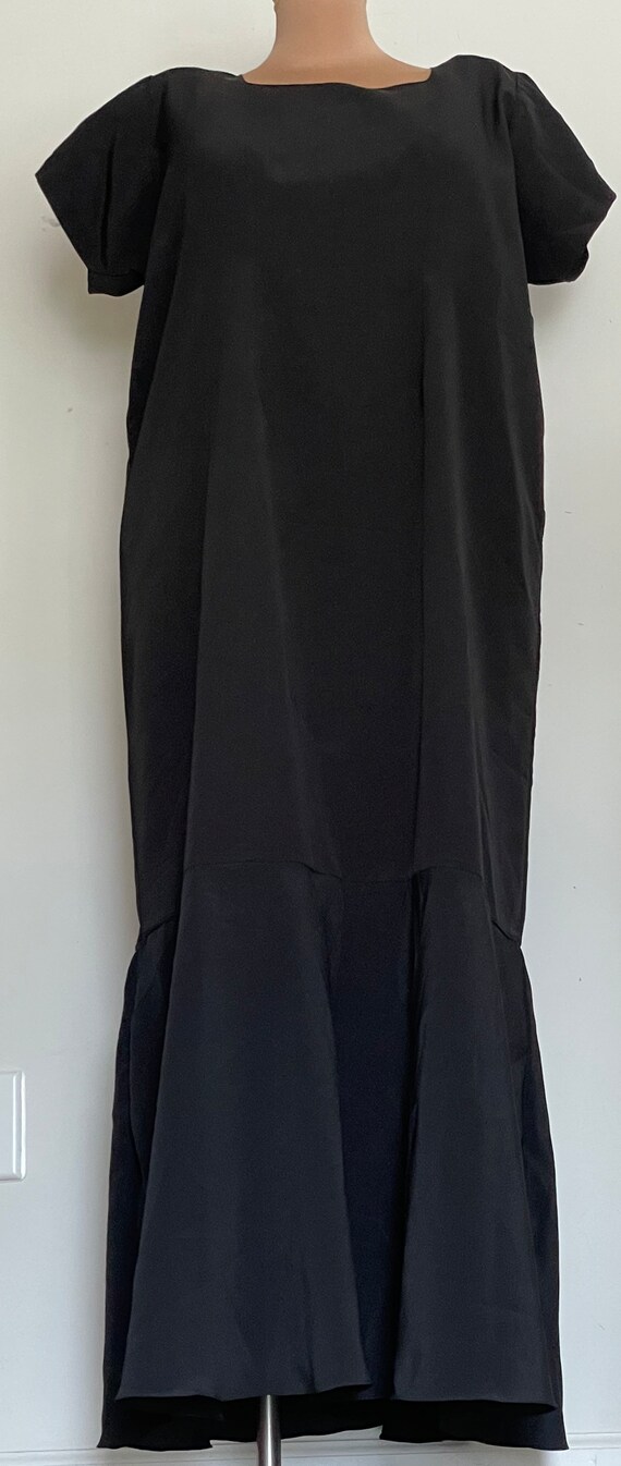 Extra Tall 4X #11 Black Crepe and Chiffon Formal … - image 4