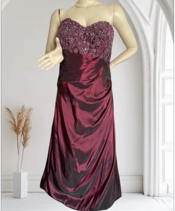 off the shoulder formal dress long Ladivine 7492 Size 4 Lavender Prom Dress Bridesmaids Long Fitted Corset Satin off the shoulder maxi slit Formal Gown main image 0