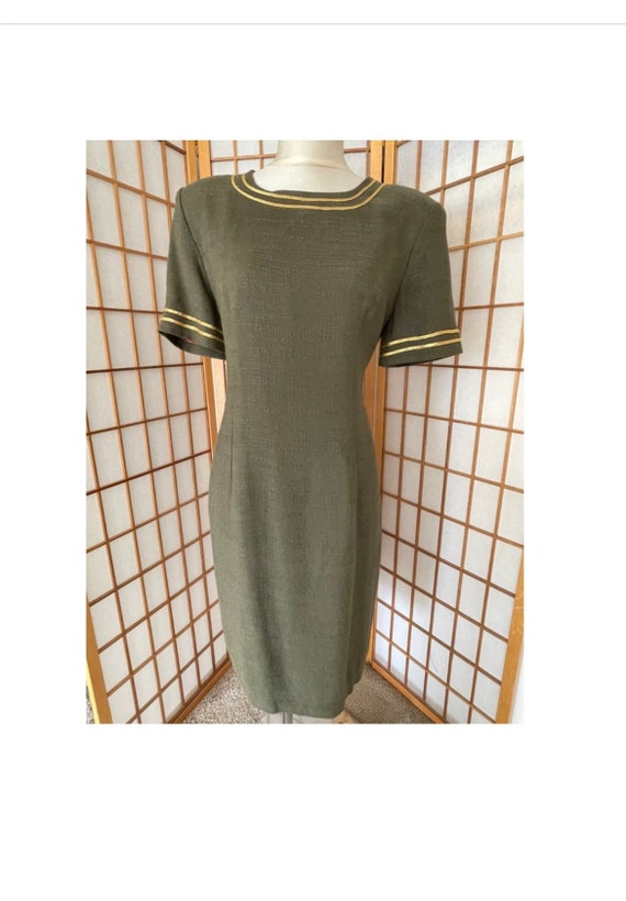 olive green pencil dress YO-GAYA Women's Tennis Dress – Jungle Green – Built-in Shorts – Racerback  Fit main image 0