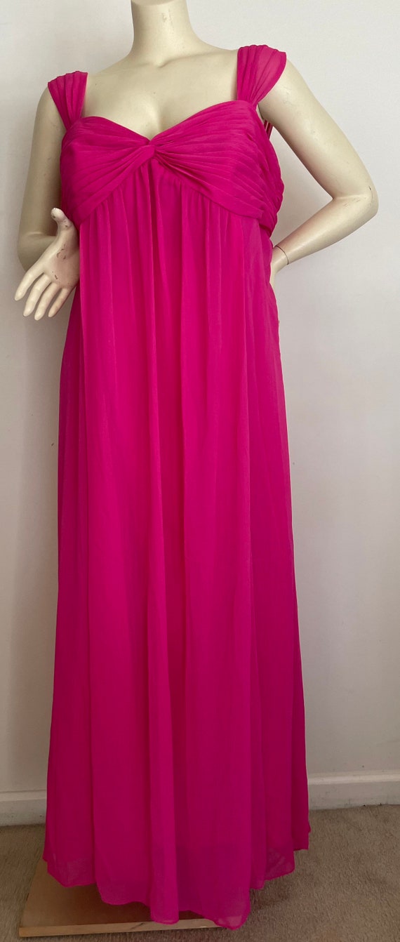 Deep Pink Davids Bridal 90s Formal Dress in Plus … - image 2