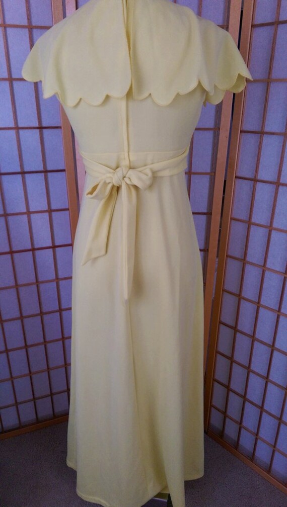 Sixtys Sunshine Yellow Designer Maxi Dress by All… - image 4