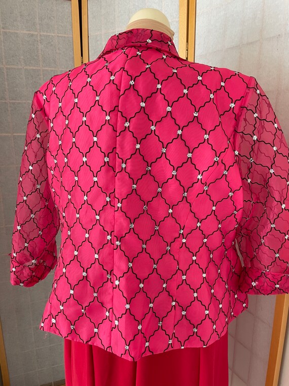 22W Amazing Fancy Tulle Jacket with Geometric Dec… - image 6