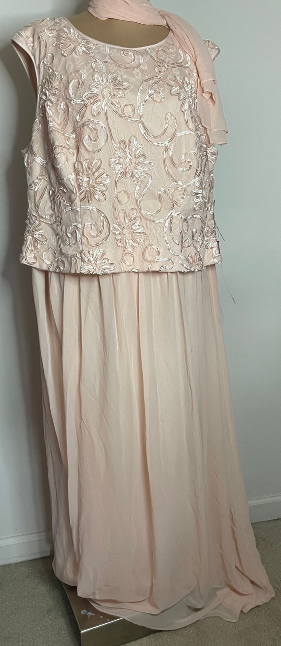 Peach Chiffon Jessica Howard Evening Formal Dress… - image 2