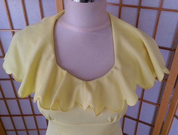 Sixtys Sunshine Yellow Designer Maxi Dress by All… - image 5