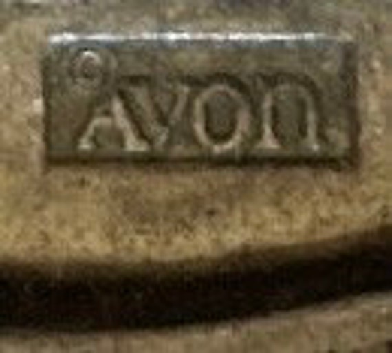 1982 Avon American Eagle Belt Buckle In Pewter Co… - image 4