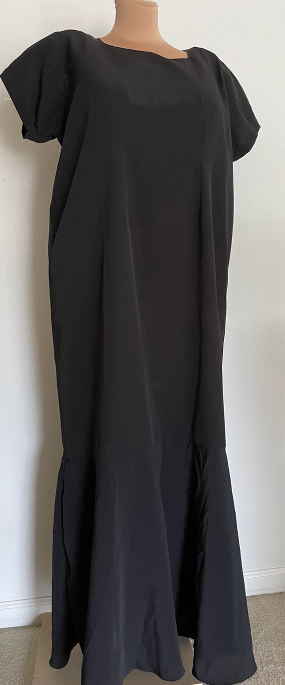 Extra Tall 4X #11 Black Crepe and Chiffon Formal … - image 2