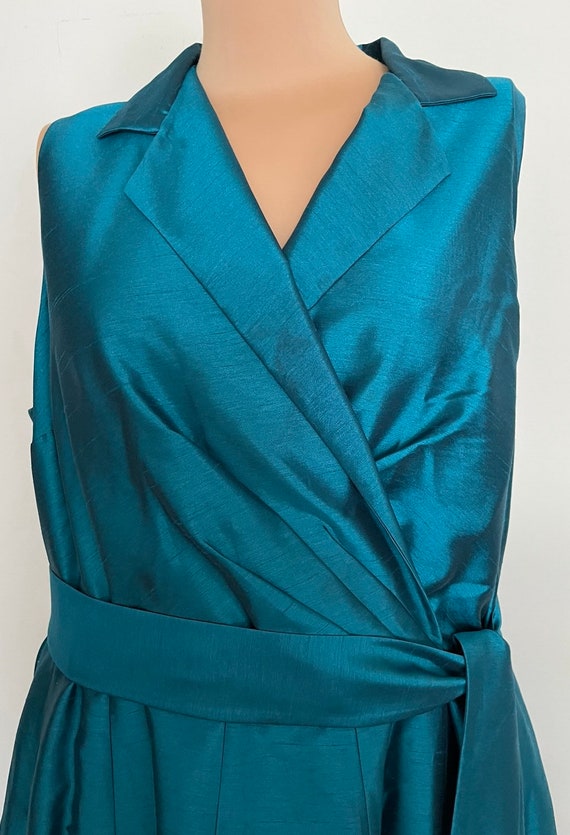 Beautiful Deep Jewel Toned Dress   In Green Blue … - image 5