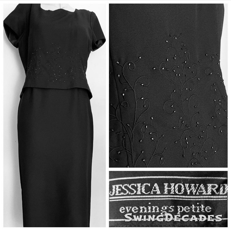 Striking Deep Blue Jessica Howard Evening Petite Formal Dress With