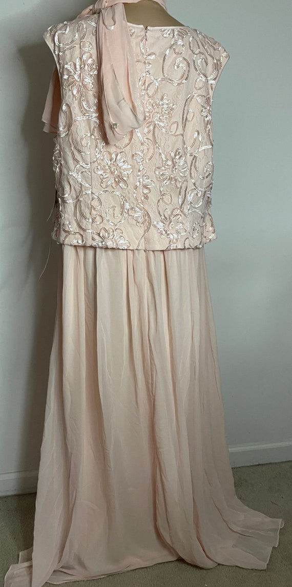 Peach Chiffon Jessica Howard Evening Formal Dress… - image 4