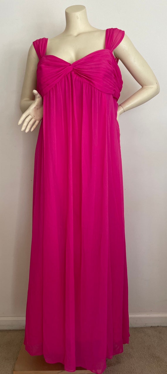 Deep Pink Davids Bridal 90s Formal Dress in Plus … - image 8