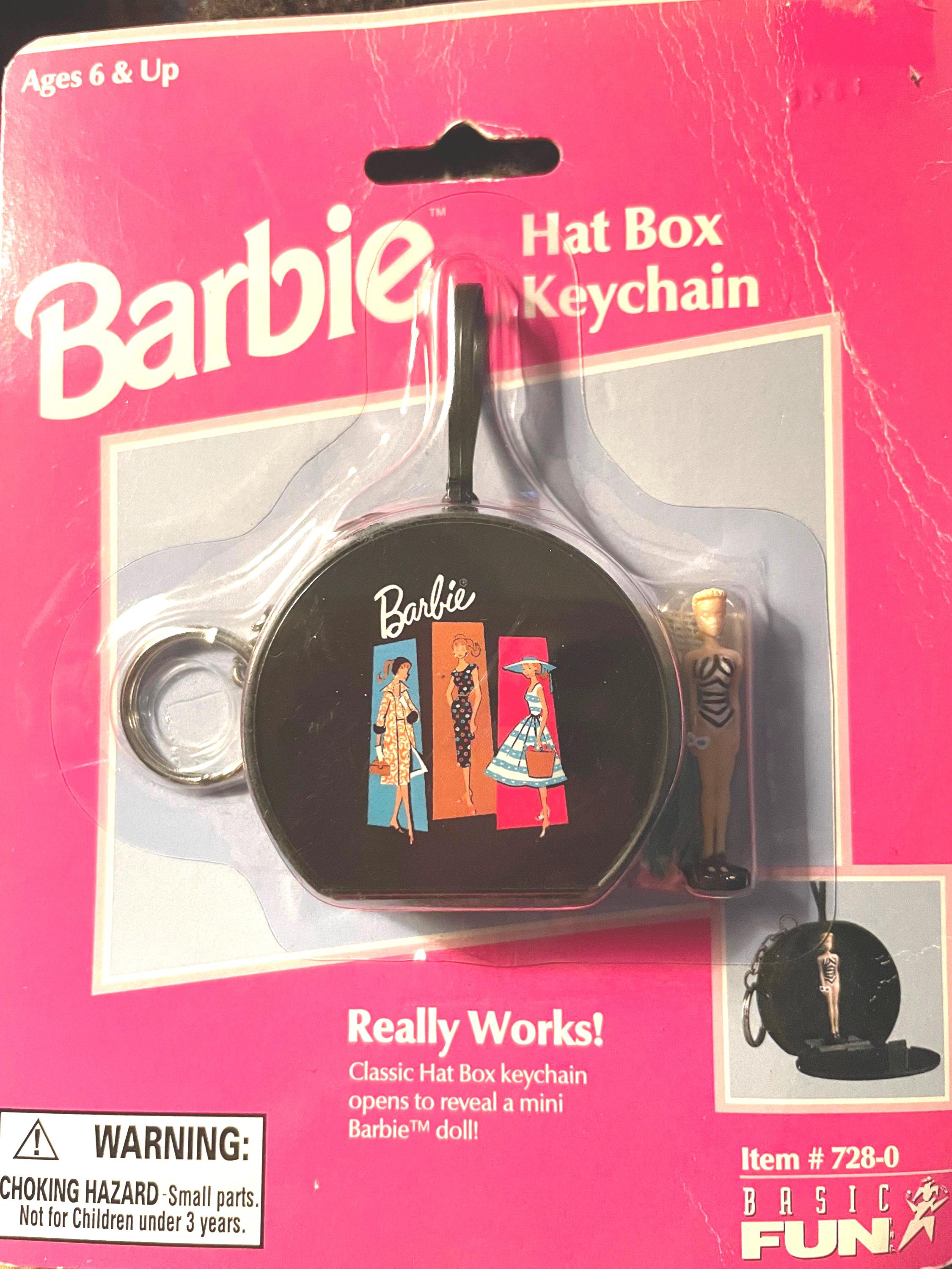 プレゼントを選ぼう！ Hat Barbie Box Never New Barbie Original Tiny With Keychain その他