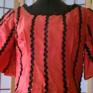 SALE Vintage Mardi Gras Dress New Orleans French Quarters image 2