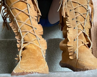 hippie moccasin boots