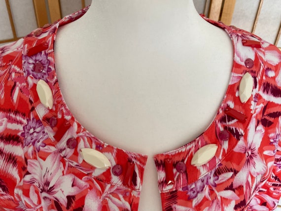 Sweet Summer Jacket in Flower Power with Mod Faux… - image 1