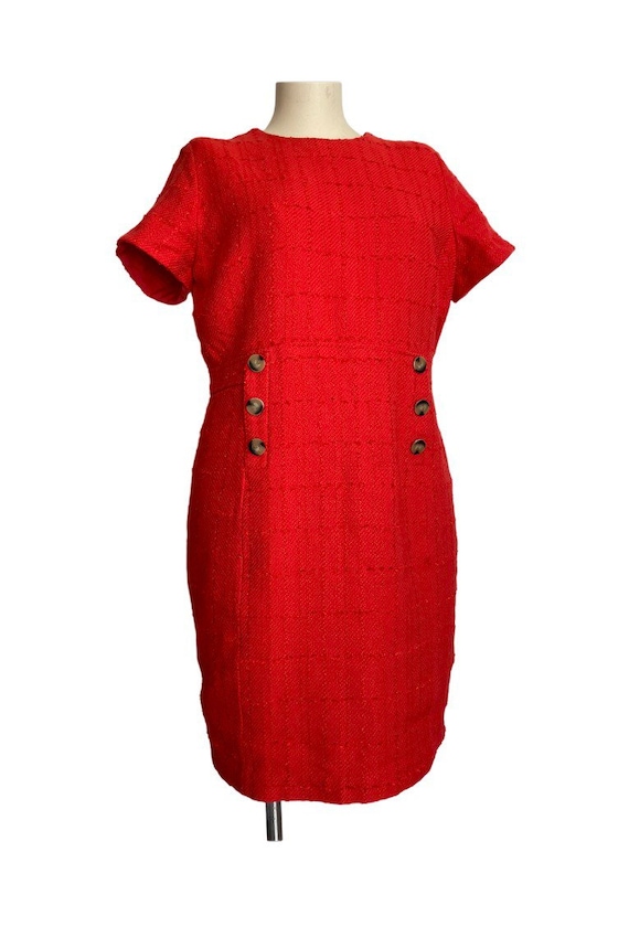 red dress ann taylor Ann Taylor Red Dress Size 12P Petite