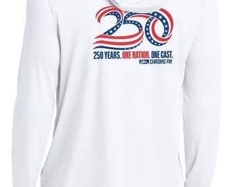Chasing Fin Limited Edition America'S 250Th Anniversary Performance Hoodie White