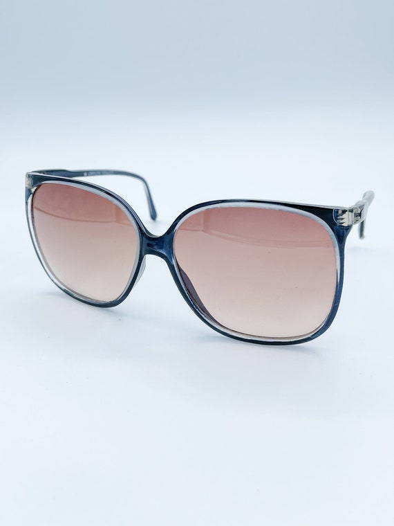 Vintage French Oversized Square Shaped Sunglasses - image 7