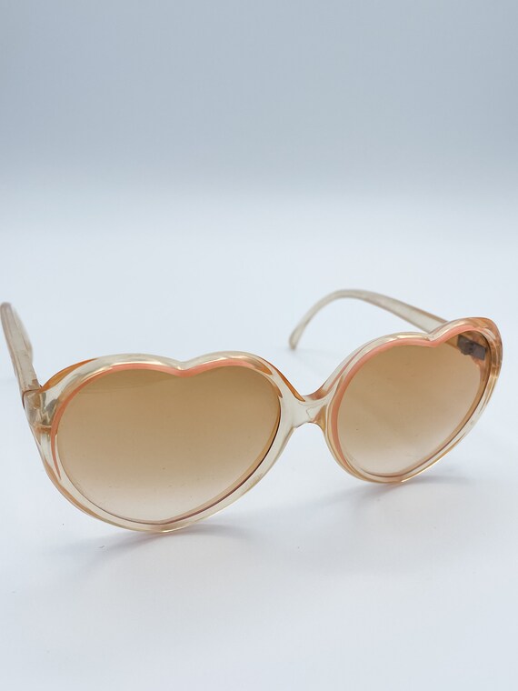 Women's French Vintage HeartShaped Sunglasses Gem