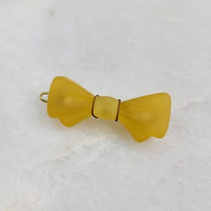 Vintage Italian Mini Wire Wrapped Bow Hair Barrette