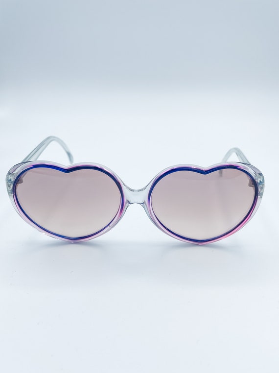 Women's French Vintage HeartShaped Sunglasses Gem