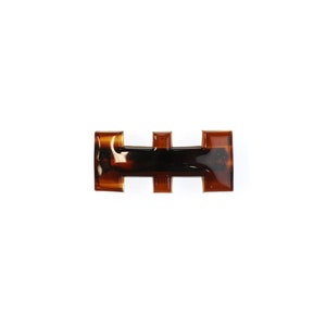 Vintage Mini Tortoise Hair Barrette with Automatic Clasp